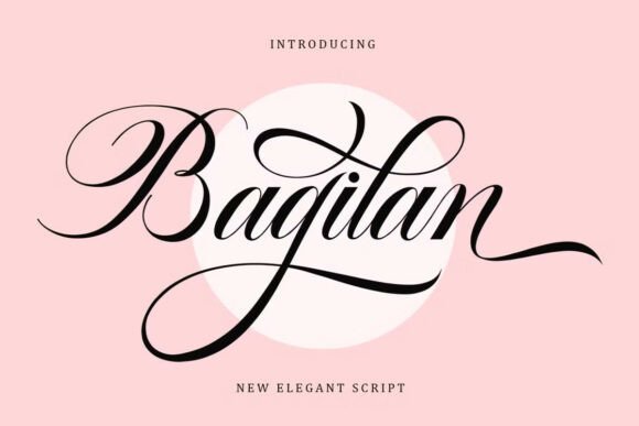 Bagilan: The Flowing Script Font for Elegant Design