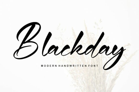 Blackday: A Script Font for Sophisticated Design Projects