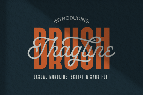 Brush Thagline: A Typeface Duo for Bold Branding