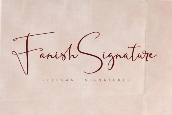 Fanish Signature: A Stylish Script for Elegant Design