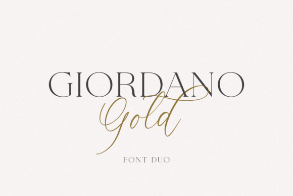 Giordano Gold: The Elegant Duo Font for Modern Design