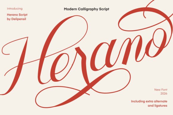 Herano Script: Crafting Elegance in Modern Typography