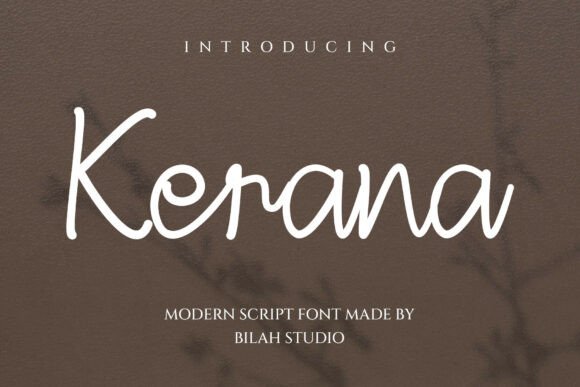 Kerana Handwritten: The Modern Script for Elegant Design