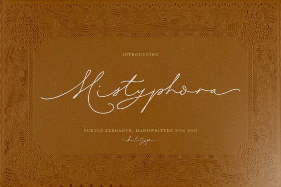 Mistyphora: The Script Font for Modern Luxury