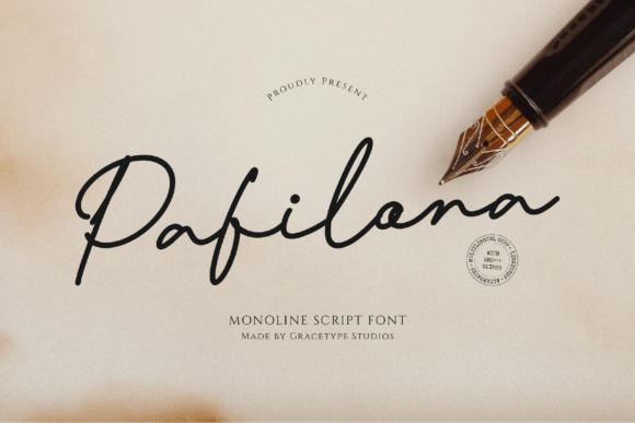 Pafilona: The Monoline Script for Effortless Elegance