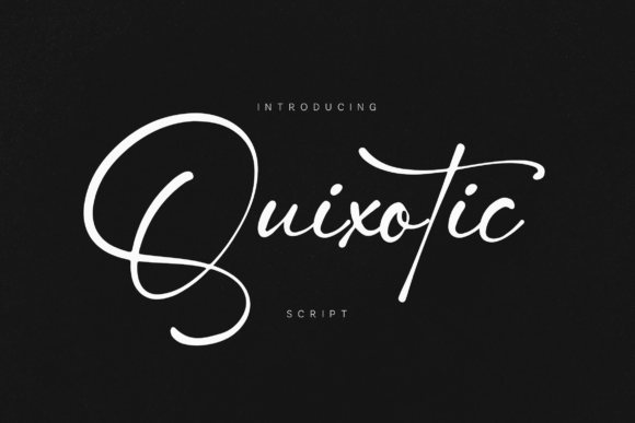 Redefine Charm with the Whimsical Quixotic Script