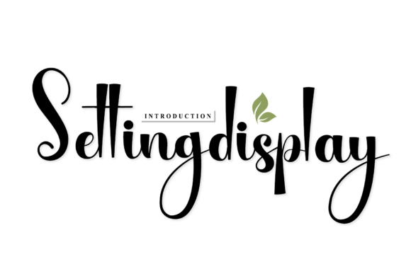 Setting Display: A Typeface of Botanical Elegance