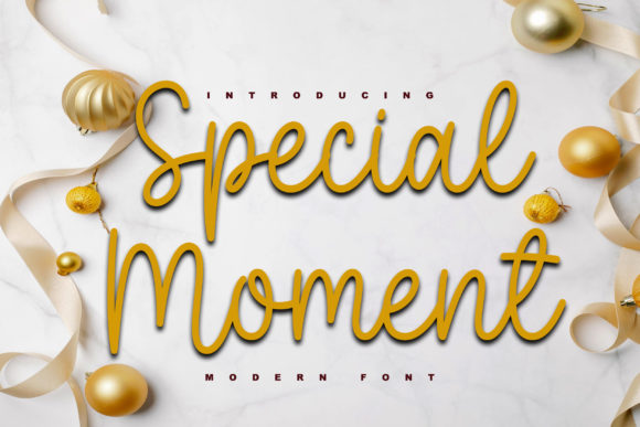Special Moment: A Script Font That Dances with Creative Possibility