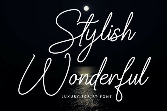 Stylish Wonderful: The Elegant Script Font for Elevated Design