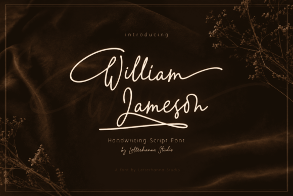 William Jameson: The Monoline Signature Font That Flows